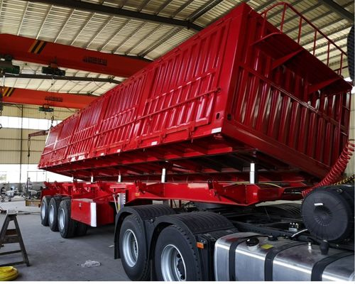 40ft Side-Dump Semi-Trailer Die beste Option für Kunden-Anfrage Fracht Transport