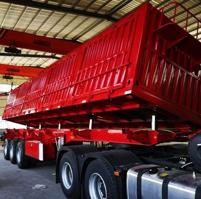 Zwei-Linien-Bremssystem Seitendump-Semi-Anhänger für den Transport von Steinkohlenbergwerken