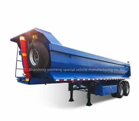 Blau 2/3/4/5 Achsen Kipper Semi-Truck Tipping Truck Anhänger für maximale Nutzlast 20-100 Tonnen