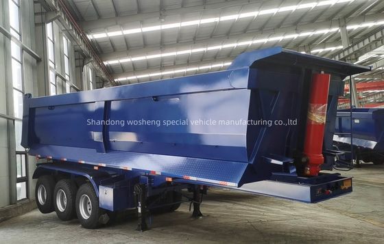 Blau 2/3/4/5 Achsen Kipper Semi-Truck Tipping Truck Anhänger für maximale Nutzlast 20-100 Tonnen