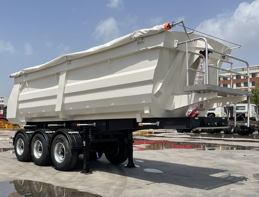 9800x2500x3500mm Sandstein Getreide transportierender Semi-Anhänger mit hydraulischer Rückdump