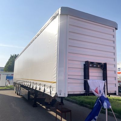 Q345B T700 10 Tonnen 13 Tonnen 16 Tonnen 3 Achsen Seitenvorhang Lkw Semianhänger für den Transport