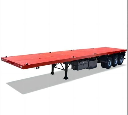 2/3/4 Achsen 35ft 40ft 45ft Container Transport Stahl Flachbett Halbanhänger für Lastwagen
