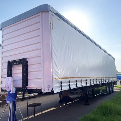 Q345B T700 10 Tonnen 13 Tonnen 16 Tonnen 3 Achsen Seitenvorhang Lkw Semianhänger für den Transport