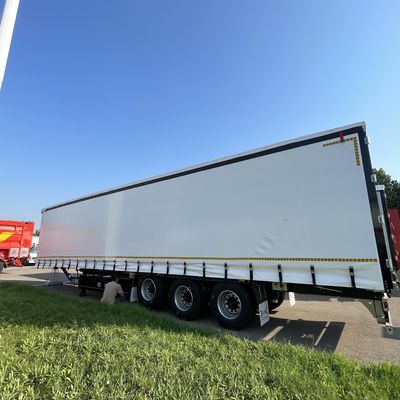 Q345B T700 10 Tonnen 13 Tonnen 16 Tonnen 3 Achsen Seitenvorhang Lkw Semianhänger für den Transport