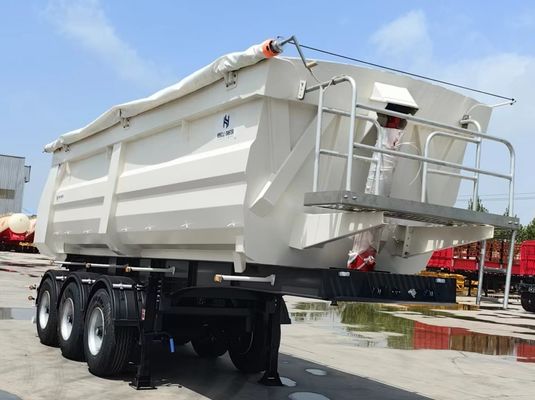 60T/80T U-Typ-Tipper-Hinterbehälter für den Transport von Sandsteinkorn