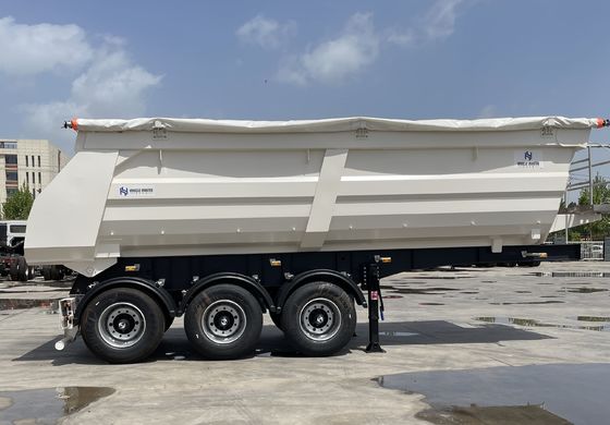 60T/80T U-Typ-Tipper-Hinterbehälter für den Transport von Sandsteinkorn