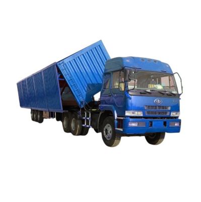 3 Achsen Seitendumpf Semi-Anhänger Seitenwand Tipper Dump Truck WS Hydraulische Transportindustrie