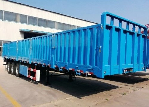 3 Achsen Fall Seitenwand Semi-Anhänger geeignet für den Transport von Fracht Zaun Design