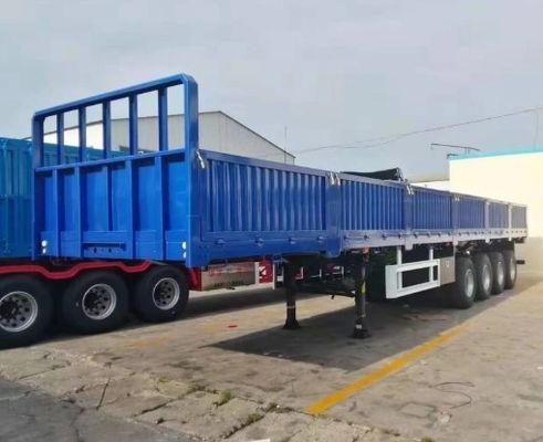 3 Achsen Fall Seitenwand Semi-Anhänger geeignet für den Transport von Fracht Zaun Design