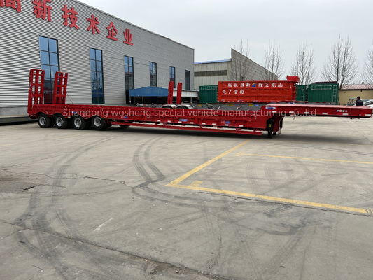 Direkt 4 Achsen 16 Räder Niederbett Semi-Anhänger mit maximaler Nutzlast von 30TON/60TON/80TON/100TON