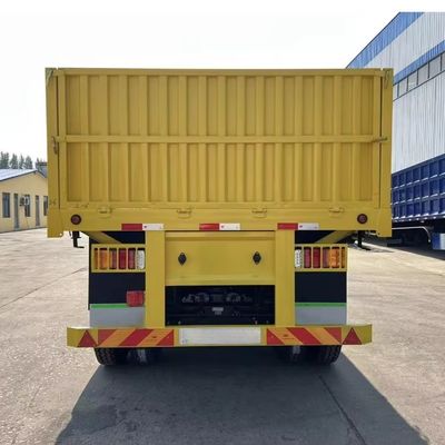 Stahl 3 Achse 40ft 12,4m Zaun Ladung Semi Anhänger Seitenwand Lkw Anhänger für Schüttladung