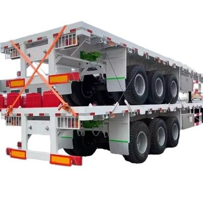 30-80 Tonnen 2 3 4 Achsen 20 40 45 Fuß Flachbett Semi-Trailer mit und anpassbare Größe