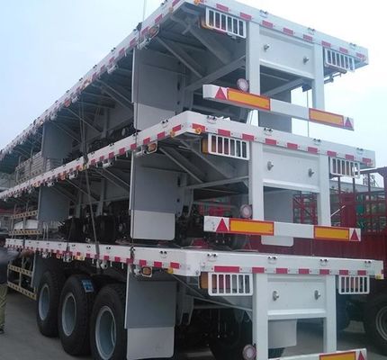 30-80 Tonnen 2 3 4 Achsen 20 40 45 Fuß Flachbett Semi-Trailer mit und anpassbare Größe