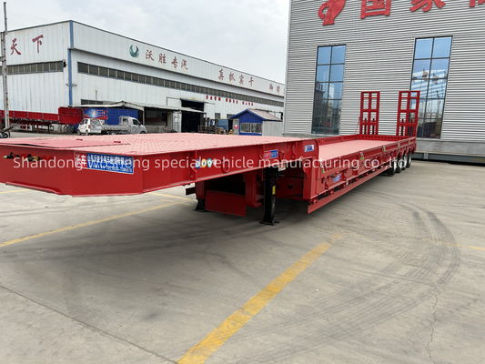Direkt 4 Achsen 16 Räder Niederbett Semi-Anhänger mit maximaler Nutzlast von 30TON/60TON/80TON/100TON