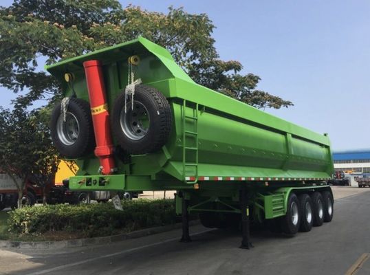 45Cbm 60Ton Dump Truck Anhänger Rücken Dump Trailer für Sandstein Getreide Transport