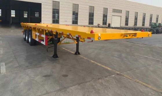3 Achsen Flachbett-Container-Lkw-Anhänger Halbflachbett-Fracht-Halbanhänger mit Felge 9.0-22.5