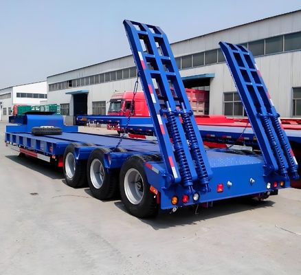 3 Achsen Gooseneck Lowboy Low Loader Lkw Anhänger für Bagger Wir haben Sie abgedeckt