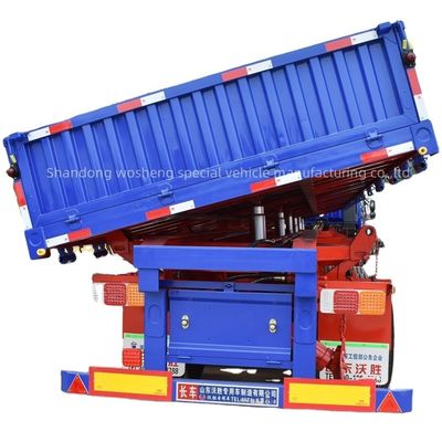 3 Achsen Seitenabschiebung Tipper Dump Semi-Anhänger mit 28 Tonnen Landeantrieb und Anpassung