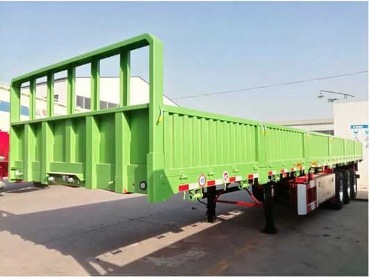 Anpassung 30t 40t 3 Achs Anhänger mit Stahlseitenwand und abnehmbaren Brettzaun