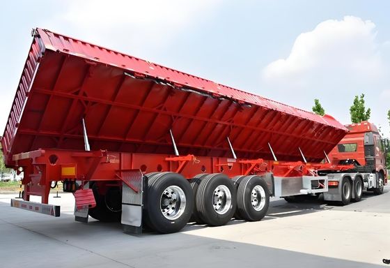 30-100 Tonnen Nutzlast mit seitlichem Kippen 13000x2550x2900 für Lkw und Schüttgut