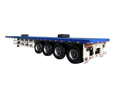Wosheng's maximale Nutzlast 30000 kg 3 Achse 4 Achse Stahlbehälter Flachbett Semi-Trailer