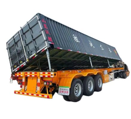 Schwerlast-Side-Tipping-Anhänger mit Hydraulik-Hebe- und Seiten-Dump-Funktion