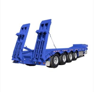 Luft- oder mechanische Aufhängung 3/4 Achs Lowboy-Semianhänger für den Transport mit Baggern
