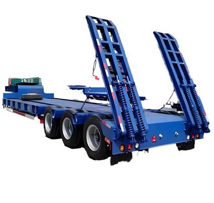 60T Max Nutzlast Q345B/T700L Niedrigbett-Lkw-Anhänger für Bagger und langlebige Maschinen