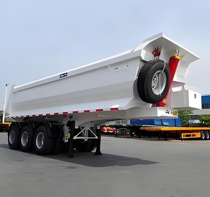 Erschwinglicher Semi-Anhänger für 3 Achsen 4 Achsen Neigungsrücken Dump Tipper Dump Semi-Anhänger