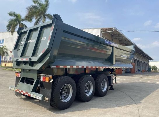 Erschwinglicher Semi-Anhänger für 3 Achsen 4 Achsen Neigungsrücken Dump Tipper Dump Semi-Anhänger
