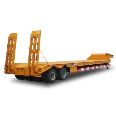 Transport Schwerlastgeräte Anpassungsfähiger Lowboy-Lkw Flachbett Niedrigbett Halbanhänger