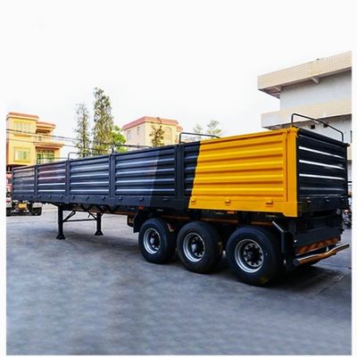 50 Tonnen Max Nutzlast Semi-Cargo-Anhänger mit 8,00-20 Felgen und kundenspezifischen Massenseitenplatten