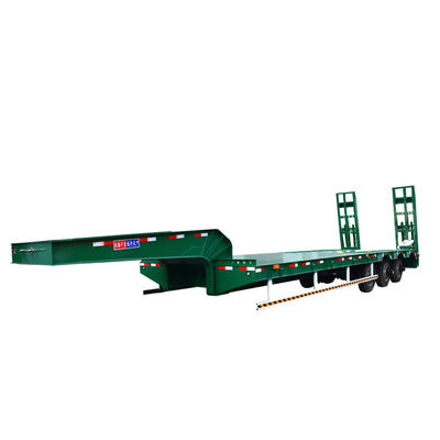 Transport Schwerlastgeräte Anpassungsfähiger Lowboy-Lkw Flachbett Niedrigbett Halbanhänger
