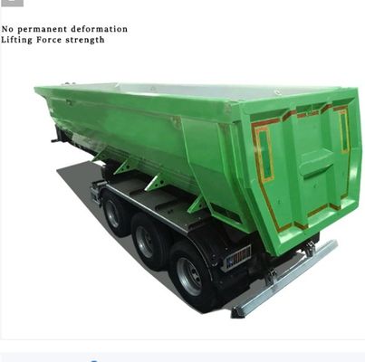 Anpassbarer 3/4 Achsen Stahl Hinterdump Semi-Anhänger Tipper Anhänger für Lkw Achse 3/4 Stück