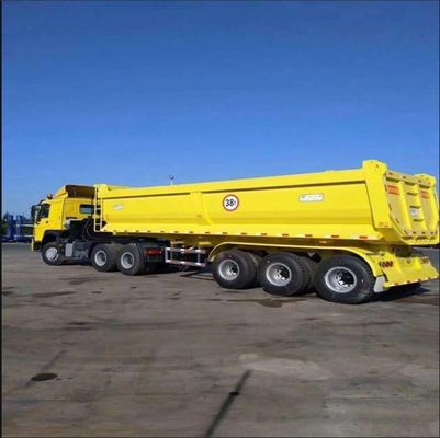Anpassbarer 3/4 Achsen Stahl Hinterdump Semi-Anhänger Tipper Anhänger für Lkw Achse 3/4 Stück