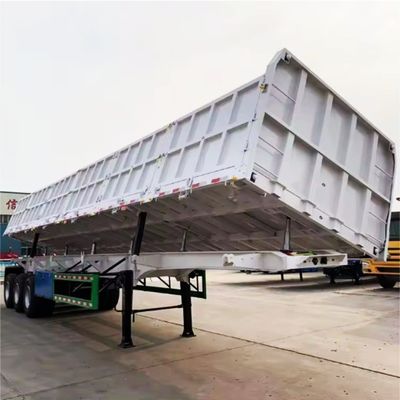30-100 Tonnen Side Tipper Tipping Dump Trailer Dump Grain Semi Trailer für den Lkw-Transport