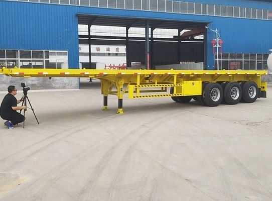 Individuelle Größe und Farbe 3 4 Achsen Container Flatbed Flat Semi Trailer für Lkw