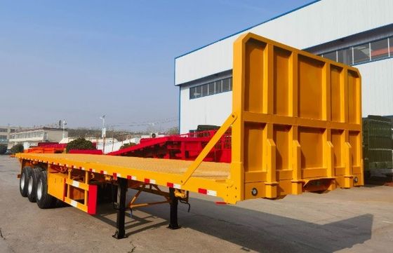 Individuelle Größe und Farbe 3 4 Achsen Container Flatbed Flat Semi Trailer für Lkw
