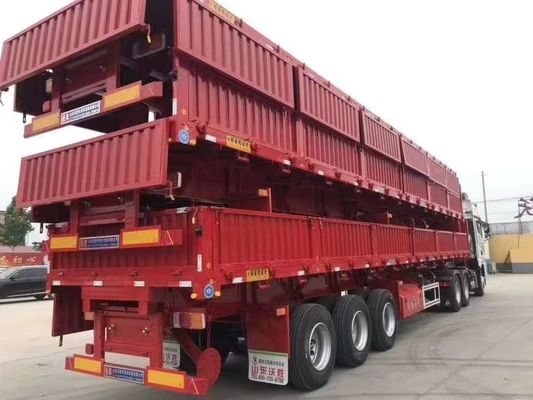 2-3 Achsen Halbanhänger Schwerlast-Seitenkipper-Dump-Lkw-Anhänger für den Transport von Kies