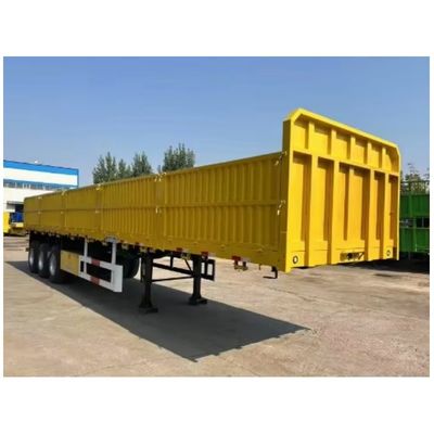 12400X2500X3650mm Lkw-Anhänger Seitenwandanhänger Offene Zäune Lkw 4-Achsen-Halbanhänger