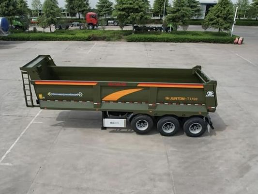 Wosheng angepasster 3-Achsen-Drei-Achsen-Hinterdump-Semi-Anhänger mit maximaler Nutzlast 40000 kg