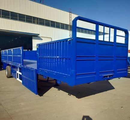 Anpassbarer 50T 3 Achsen Seitenwand Semi-Anhänger mit 600mm und 800mm Seitenplattenhöhe