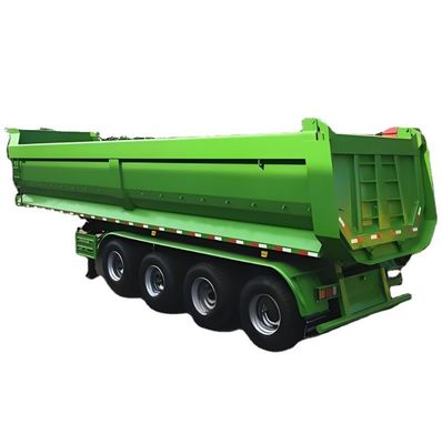 Anpassbar 30-100T Kapazität 4/3 Achs Kipper Semi-Anhänger für den Bau Hinterdump