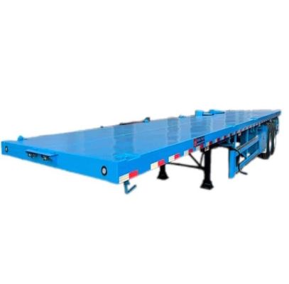 Semi-Anhänger 2 Achse 20FT 40FT Flachbett Container Flachbett Lkw Anhänger Reifen 12.00R22.5