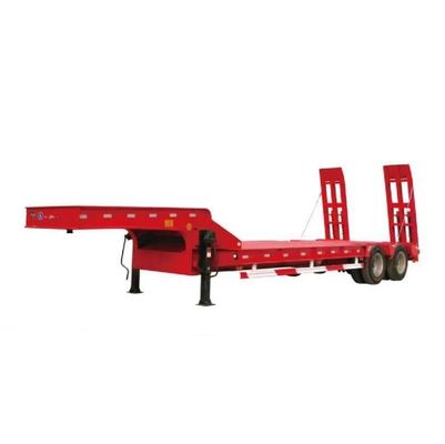 angepasste Farbe 3-Achsen-Low-Loader-Anhänger Schwerlast-Gusshals-Low-Bed-Semi-Anhänger