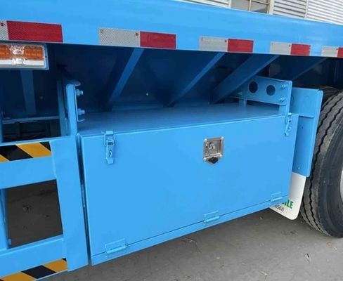 Semi-Anhänger 2 Achse 20FT 40FT Flachbett Container Flachbett Lkw Anhänger Reifen 12.00R22.5