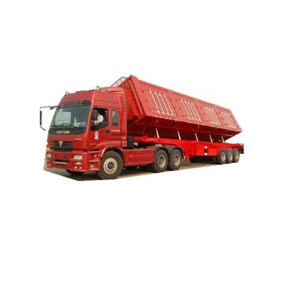 30-100 Tonnen Max Nutzlast Stahl hydraulischer Abstoßer Halbanhänger für Getreidetransport