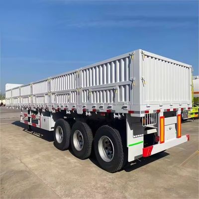 Anpassbarer Seitenplatten-LKW-Halbanhänger mit erhöhter Seitenwand und 50T Nutzlast