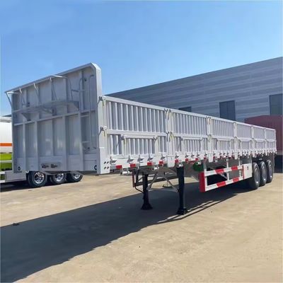 Anpassbarer Seitenplatten-LKW-Halbanhänger mit erhöhter Seitenwand und 50T Nutzlast